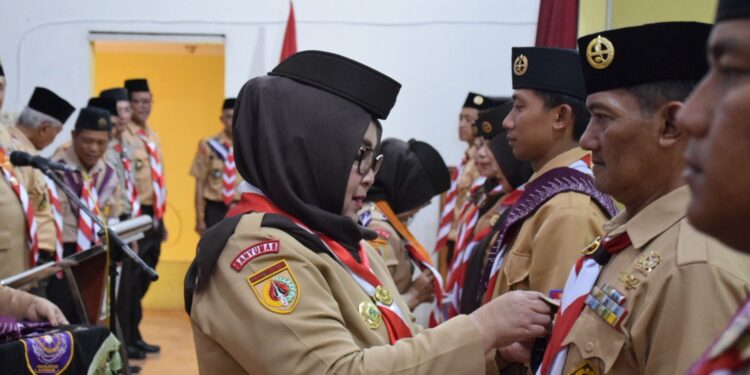 Wabup Lintarti Kukuhkan 758 Pembina dan Pelatih Pramuka Kwarcab Banyumas