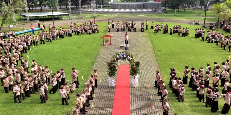 Ratusan Pramuka Siaga Kwarran Purwokerto Selatan Ikuti Pesta Siaga