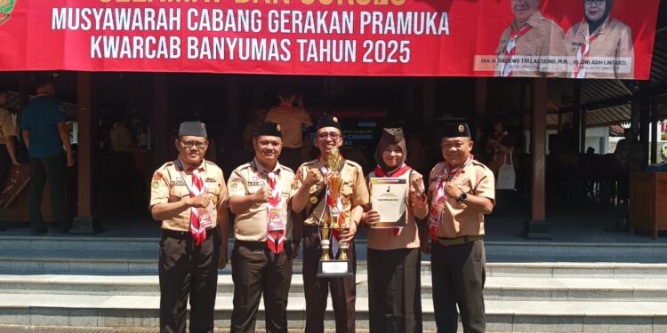 MA Ma’arif NU 1 Cilongok Raih Juara 1 Gugus Depan Mantap Tingkat SMA/SMK/MA Tahun 2025
