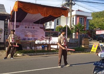 Hari Pertama Pramuka Kwarran Purwojati Gelar Aksi Karya Bakti Lebaran 1447 H/2026