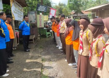 Kwarran Somagede Buka Posko Aksi Pramuka Peduli Karya Bakti Lebaran tahun 2026