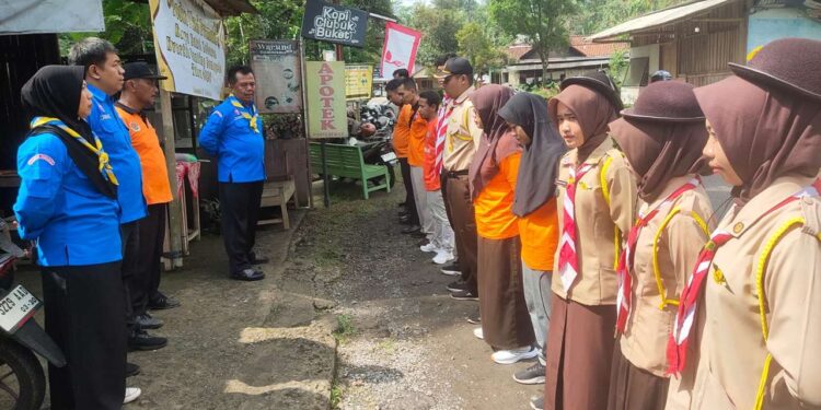 Kwarran Somagede Buka Posko Aksi Pramuka Peduli Karya Bakti Lebaran tahun 2026