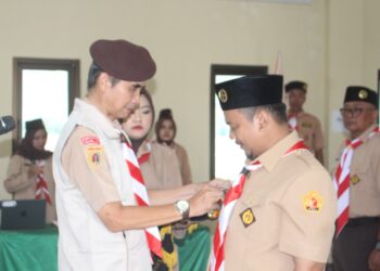 Pelantikan Saka Adhyasta Pemilu Banyumas Tegaskan Peran Pramuka dalam Demokrasi