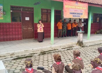 Pramuka Peduli Kwarran Somagede Tanamkan Pendidikan Siaga Bencana Kepada Peserta Didik