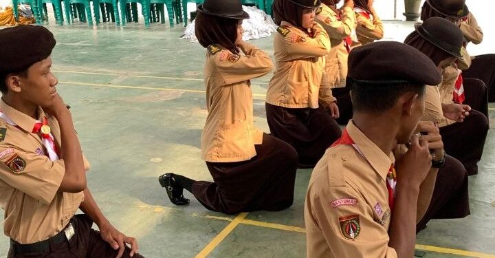 Ambalan Kyai Modjo – Nyi Ageng Serang SMK Negeri 1 Purwojati Gelar Pelantikan Bantara Penuh Semangat dan Kebersamaan