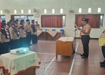 Ketua Kwarran Somagede Lantik Ketua Majelis Pembimbing Gugus Depan