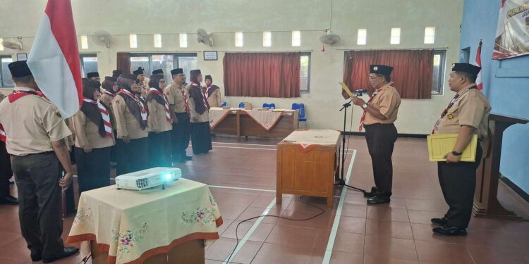 Ketua Kwarran Somagede Lantik Ketua Majelis Pembimbing Gugus Depan