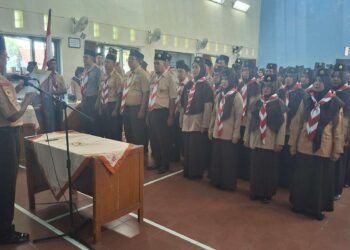 Ketua Kwarran Somagede Lantik Ketua Gugus Depan se-Kwarran Somagede
