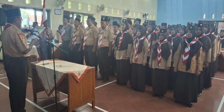 Ketua Kwarran Somagede Lantik Ketua Gugus Depan se-Kwarran Somagede