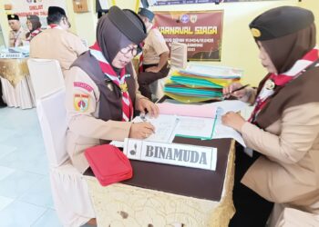 Evaluasi Kinerja Organisasi, Kwarcab Banyumas Gelar Lomba Kwartir Tergiat (LKT) 2026 di Kwarran Somagede