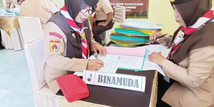 Evaluasi Kinerja Organisasi, Kwarcab Banyumas Gelar Lomba Kwartir Tergiat (LKT) 2026 di Kwarran Somagede