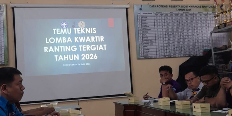 Sampaikan Kesiapan di Temu Teknis Kwarcab Banyumas, Kwarran Purwojati Siap Hadapi Lomba Kwarran Tergiat 2026
