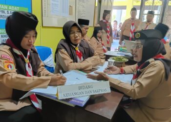 Gelar Penilaian LKT, Tim Kwarcab Banyumas Bedah 8 Aspek Organisasi Kwarran Kebasen