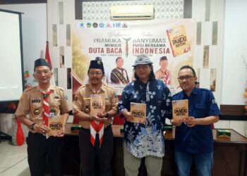 Saka Pustaka Banyumas Resmi Luncurkan Antologi Puisi Larik-Larik Pandu Pertiwi Bersama Duta Baca Indonesia