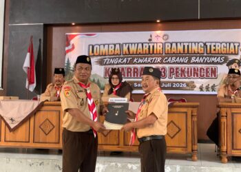 Pekuncen Ikuti Penilaian LKT Kwarcab Banyumas 2026, Unsur Kompak Sambut Tim Penilai