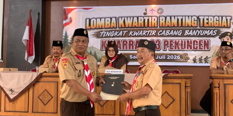 Pekuncen Ikuti Penilaian LKT Kwarcab Banyumas 2026, Unsur Kompak Sambut Tim Penilai