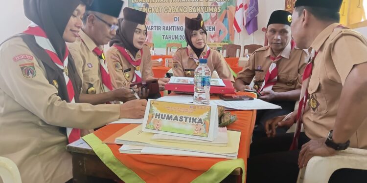 Ukur Kinerja Organisasi, Tim Penilai LKT 2026 Kwarcab Banyumas Sambangi Kwarran Kemranjen