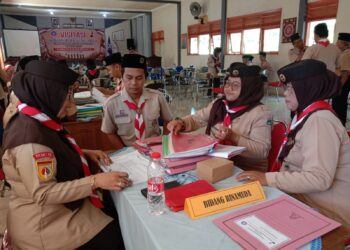 Tim Penilai Kwarcab Banyumas Laksanakan Visitasi Lomba Kwarran Tergiat di Sokaraja