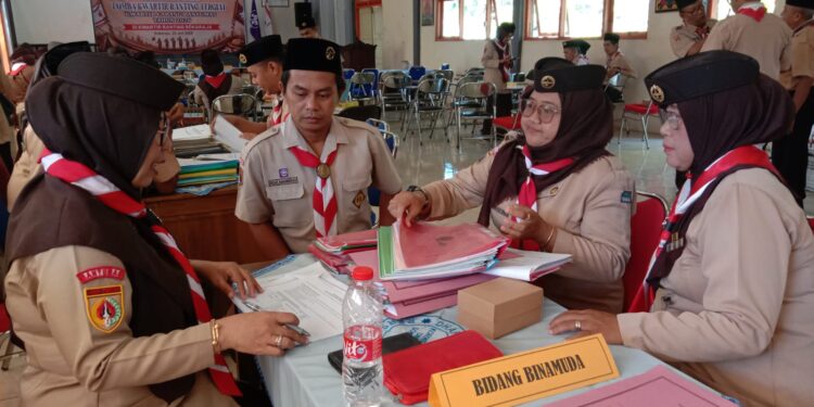 Tim Penilai Kwarcab Banyumas Laksanakan Visitasi Lomba Kwarran Tergiat di Sokaraja
