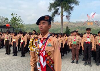 Kobar Semangat 191 Siswa Baru: Kamabigus Hasan Abdullah Resmi Buka Perjusa Gudep SMPN 2 Lumbir 2026