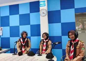 Sore Ceria Pramuka: Dewan Ambalan Andalusia Bagikan Cerita dan Prestasi di RRI Purwokerto