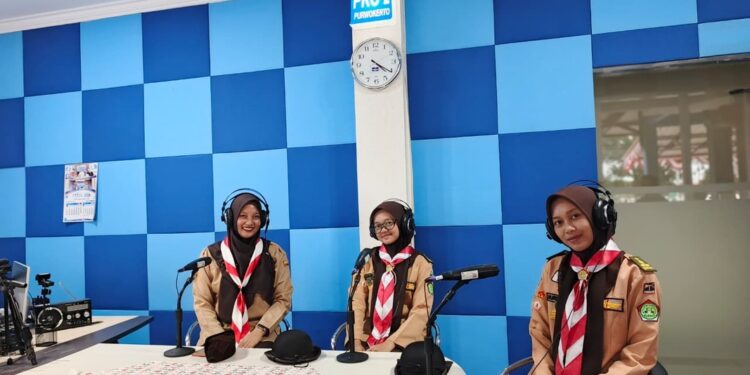 Sore Ceria Pramuka: Dewan Ambalan Andalusia Bagikan Cerita dan Prestasi di RRI Purwokerto