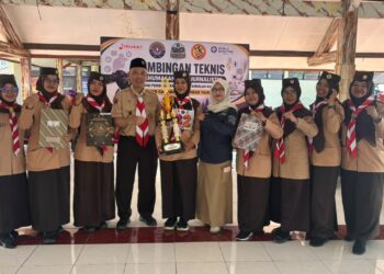 Sabet Juara 2 di Buper Kendalisada, Tim Putri Kwarran Ajibarang Unjuk Gigi pada Lomba Scouting Skill Competition Kwarcab Banyumas