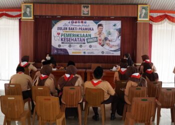 Pramuka Peduli Kwarran Cilongok Gelar Cek Kesehatan Gratis bagi Pembina Pramuka