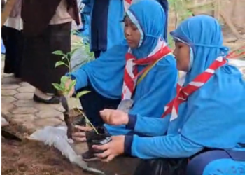 Pramuka SD Terpadu PUTRA HARAPAN Purwokerto Belajar Kemandirian dari Kebun