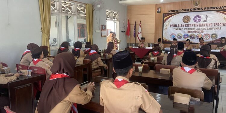 Kwarran Purwojati Jalani Penilaian Lomba Kwarran Tergiat 2026, Seluruh Bidang Ikuti Evaluasi Kwarcab Banyumas