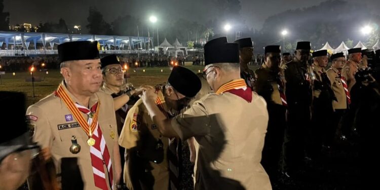Drs. Sadewo Tri Lastiono, M.M. Terima Lencana Melati pada Malam Ulang Janji di Cibubur