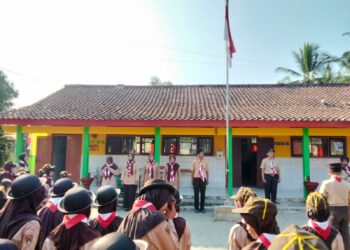 Semangat Hari Pramuka ke-65, SDN 2 Kaliwangi Kwarran Purwojati Tanamkan Karakter Lewat Persari yang Penuh Keceriaan