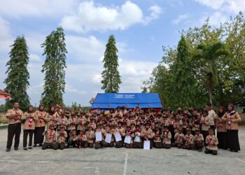 Enam Taman, Satu Semangat: SD Negeri 1 Kaliwangi Kwarran Purwojati Meriahkan Hari Pramuka ke-65 Lewat Persari