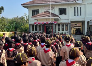 Kwarran Kemranjen Gelar Upacara Peringatan Hari Pramuka Ke-65
