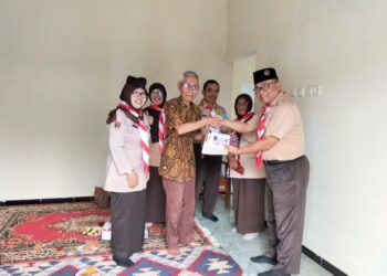 MenMeladani Jejak Pengabdian, Kwarran Sumbang Anjangsana ke Rumah Kak Suroso