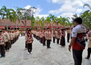 Semarak Hari Pramuka ke-65, SD Negeri 1 Kalitapen Padukan Edukasi, Kekompakan, dan Kepedulian Lingkungan