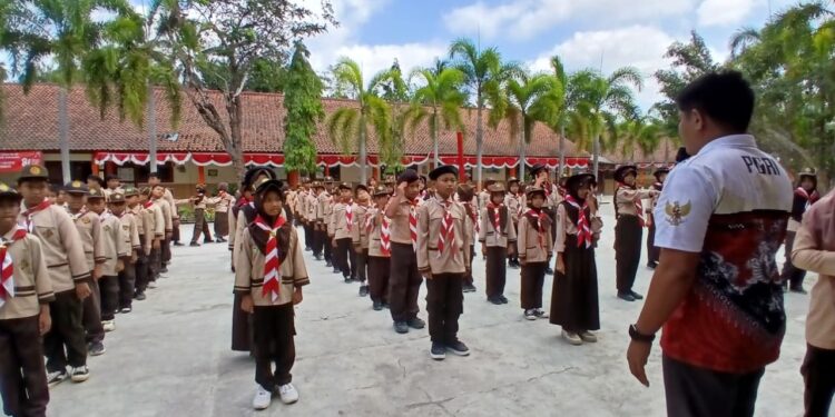 Semarak Hari Pramuka ke-65, SD Negeri 1 Kalitapen Padukan Edukasi, Kekompakan, dan Kepedulian Lingkungan
