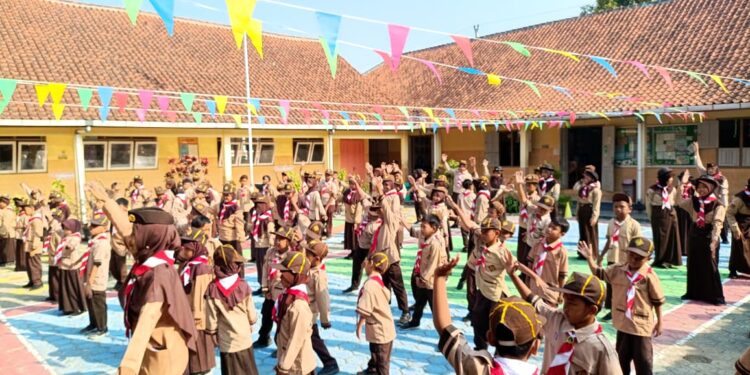 Pramuka Sehat, Pramuka Hebat! Senam Pramuka Semarak di SDN 1 Bancarkembar