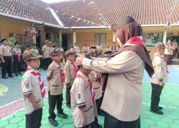 Upacara Penerimaan Anggota Siaga Baru SD Negeri 1 Bancarkembar, Awali Perjalanan dalam Gerakan Pramuka