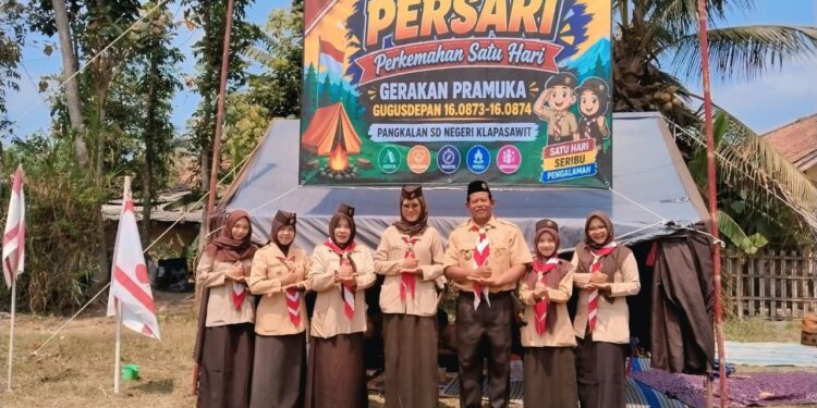 SD Negeri Klapasawit Kwarran Purwojati Gelar Persari “Pramuka Ceria”, Asah Karakter Cerdas, Berani, dan Pantang Menyerah