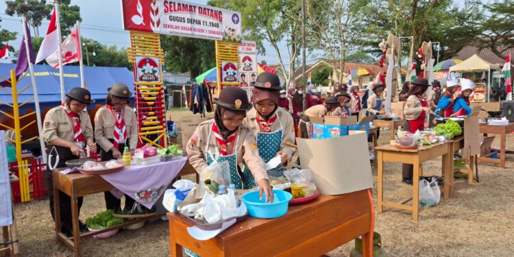 Semarak Hari Pramuka ke-65 di Somagede: Perkuat Keterampilan Penggalang dan Dorong Ketahanan Pangan Desa