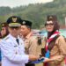 Enam Pembina Pramuka Kwarran Purwojati Terima Lencana Pancawarsa pada Upacara HUT ke-81 Kemerdekaan RI