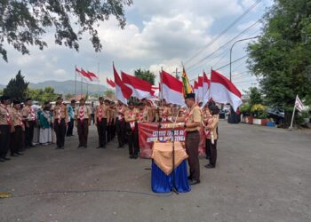 Lanjutkan Perjalanan ETK Kwarda Jateng 2026 di Etape Banyumas, Pasukan Resmi Diserahterimakan dari Kwarran Kebasen ke Kwarran Patikraja