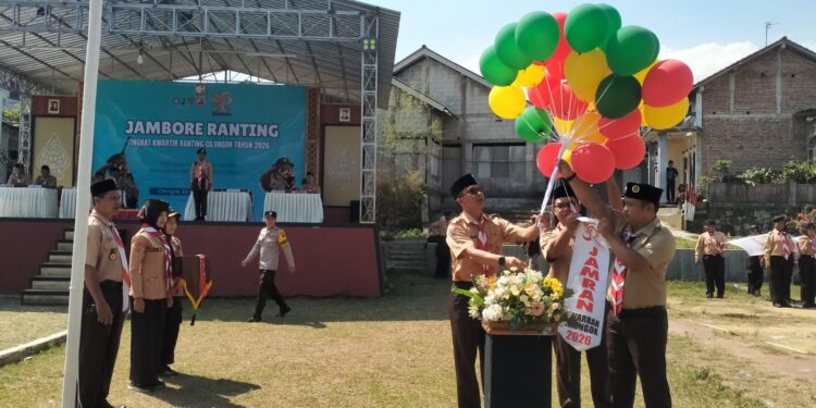 Jambore Ranting Kwarran Cilongok 2026 Resmi Dibuka, Jadi Wahana Pertemuan Besar Pramuka Penggalang