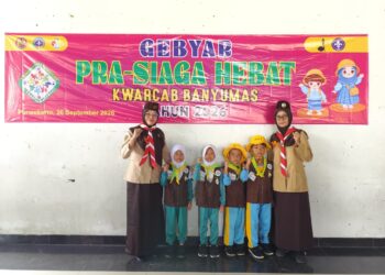 Empat Pra Siaga Kwarran Purwojati Ikuti Gebyar Prasiaga Hebat di Taman Andhang Pangrenan