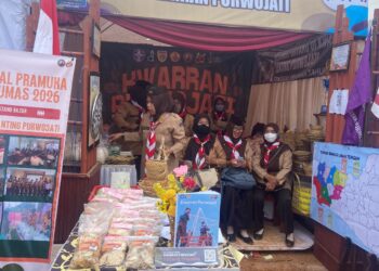 Mabigus SD se-Kwarran Purwojati Kunjungi Stand di Hari Kedua Festival Pramuka Banyumas